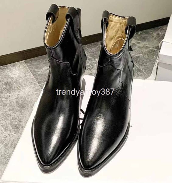 boots horseskin western cowboy boots women's thick heel pointed short british spring and autumn chelsea single, Black
boots horseskin western cowboy boots women's thick heel pointed short british spring and autumn chelsea single, Black