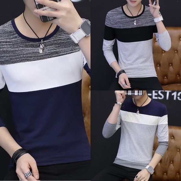 0tvsb fall 2019 long sleeve youth men's knitting easy t-shirt crew neck wear men's new long sleeve t-shirt hz1zt, Blue
0tvsb fall 2019 long sleeve youth men's knitting easy t-shirt crew neck wear men's new long sleeve t-shirt hz1zt, Blue