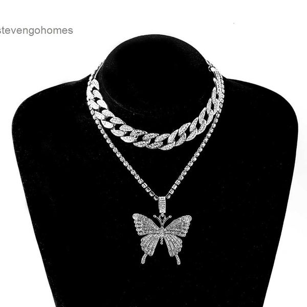 butterfly exaggeration necklace inlaid popular diamond claw chain fashion jewelry, Silver
butterfly exaggeration necklace inlaid popular diamond claw chain fashion jewelry, Silver