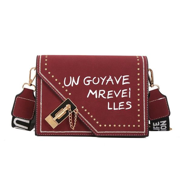 матовый письмо одно плечо сумка штепсельной вилки замка заклепка сумка с ремешком для женщин девушки новые
матовый письмо одно плечо сумка штепсельной вилки замка заклепка сумка с ремешком для женщин девушки новые