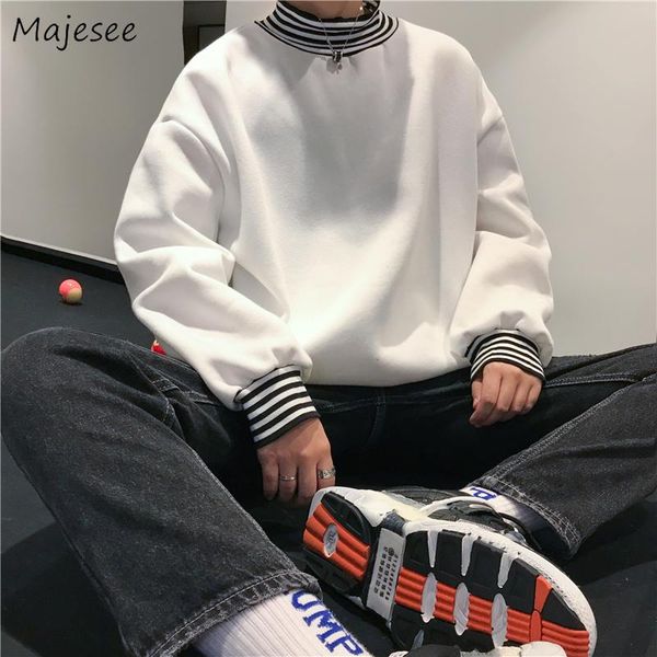 hoodies men striped turtleneck plus velvet simple daily outwear loose oversize mens korean style all-match harajuku retro ins bf, Black
hoodies men striped turtleneck plus velvet simple daily outwear loose oversize mens korean style all-match harajuku retro ins bf, Black