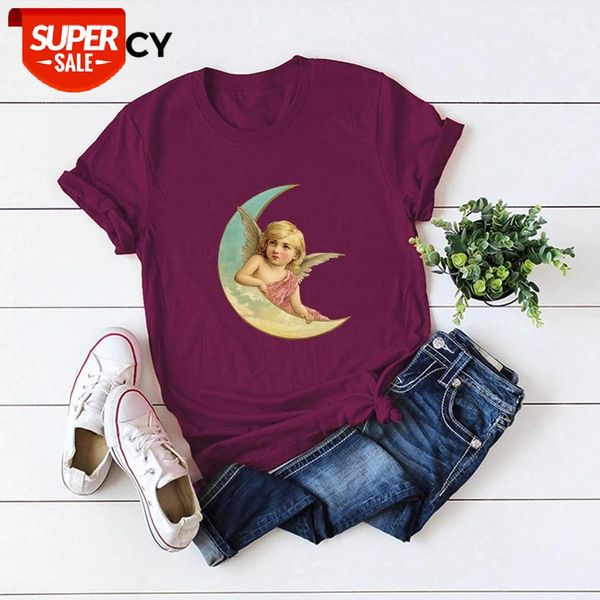 jfuncy lovely angel print short sleeve women's t-shirt 100% cotton t-shirts women summer tee shirts woman plus size t shirt #fl6y, White
jfuncy lovely angel print short sleeve women's t-shirt 100% cotton t-shirts women summer tee shirts woman plus size t shirt #fl6y, White
