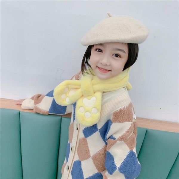 scarves solid plush ears children's scarf thickened cat claw print winter boys and girls neck warm baby cross, Blue;gray
scarves solid plush ears children's scarf thickened cat claw print winter boys and girls neck warm baby cross, Blue;gray