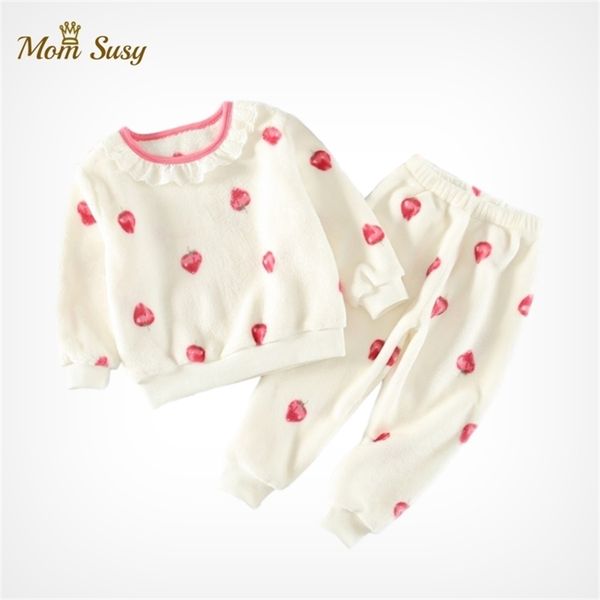 baby girl clothes pajamas set flannel fleece infant toddler lace collar pajamas warm kids sleepwear home suit winter spring fall 201225, Blue;red
baby girl clothes pajamas set flannel fleece infant toddler lace collar pajamas warm kids sleepwear home suit winter spring fall 201225, Blue;red