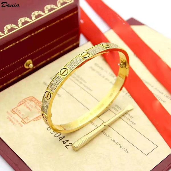 donia jewelry screwdriver exaggerated luxury one-word pattern micro-inlaid zircon european and american fashion titanium steel designer brac, Black
donia jewelry screwdriver exaggerated luxury one-word pattern micro-inlaid zircon european and american fashion titanium steel designer brac, Black