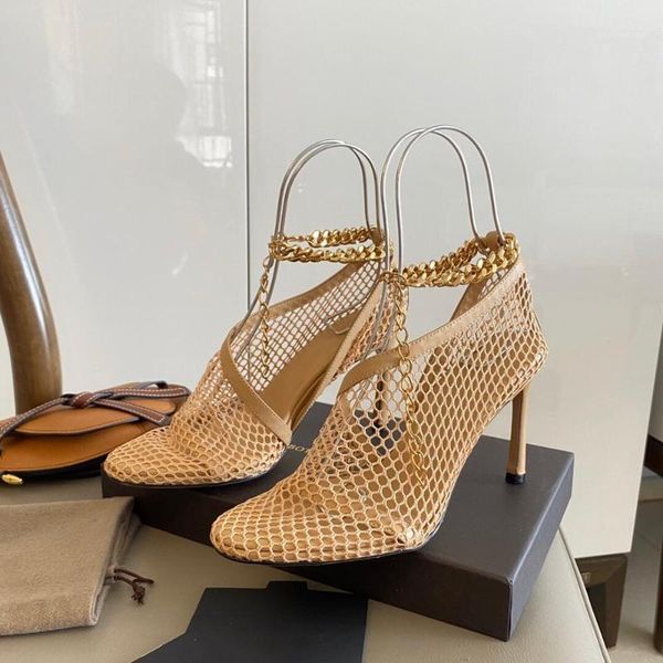 sandals shoes woman high thin heels round toes gold metal chain ankle strap air meah zapatos de mujer shoes1, Black
sandals shoes woman high thin heels round toes gold metal chain ankle strap air meah zapatos de mujer shoes1, Black