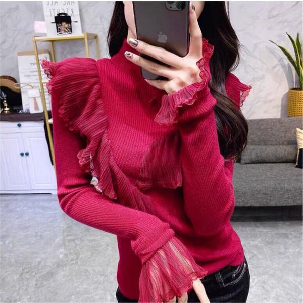 lace patchwork knitted pullover women turtleneck 2020 autumn winter women sweaters and pullovers female tricot jumper pull femme, White;black
lace patchwork knitted pullover women turtleneck 2020 autumn winter women sweaters and pullovers female tricot jumper pull femme, White;black