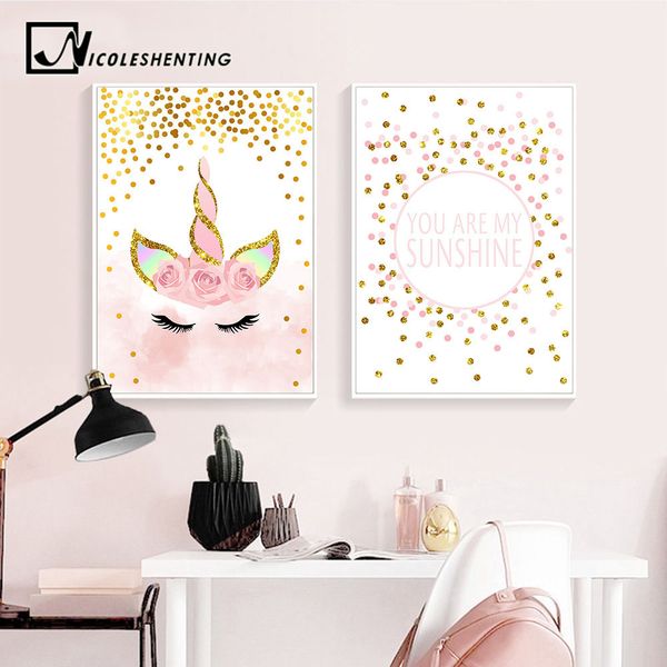 pink unicorn poster nursery quotes art wall canvas print painting nordic style decorative picture baby girl bedroom decoration q1218
pink unicorn poster nursery quotes art wall canvas print painting nordic style decorative picture baby girl bedroom decoration q1218