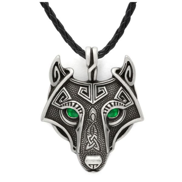 chains vikings pendant necklace norse wolf head original animal jewelry hange leather chain, Silver
chains vikings pendant necklace norse wolf head original animal jewelry hange leather chain, Silver