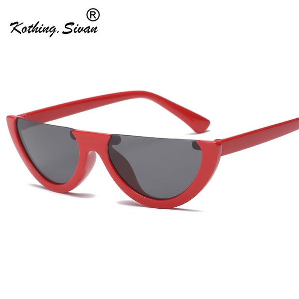 2020 unique half frame women cat eye sunglasses brand designer fashion ladies red transparent pink tint clear lens shades, White;black
2020 unique half frame women cat eye sunglasses brand designer fashion ladies red transparent pink tint clear lens shades, White;black