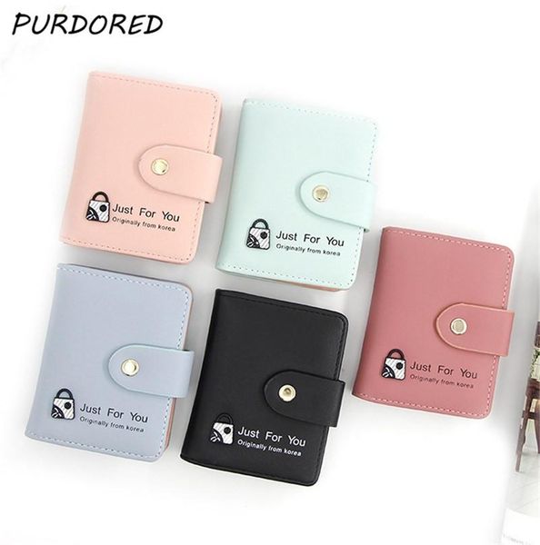 purdored 1 pc 20 slots cute card holder women mini business card case slim female id cards case lady change coin purse wallet
purdored 1 pc 20 slots cute card holder women mini business card case slim female id cards case lady change coin purse wallet
