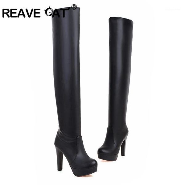 reave cat big size 34-43 over knee women boots spring high heels platform shoes woman thigh high boots botas muje pu a10361, Black
reave cat big size 34-43 over knee women boots spring high heels platform shoes woman thigh high boots botas muje pu a10361, Black