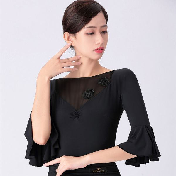 mesh ballroom dance clothes for women latin ballroom practice wear black stage costume modern dance outfits tap dancewear jl1744, Black;red
mesh ballroom dance clothes for women latin ballroom practice wear black stage costume modern dance outfits tap dancewear jl1744, Black;red