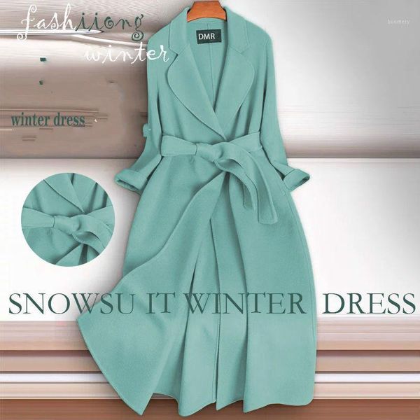woemn 2021 autumn winter fashion double-sided cashmere coat female solid color belt loose outwear ladies casual long jacket v2521, Black
woemn 2021 autumn winter fashion double-sided cashmere coat female solid color belt loose outwear ladies casual long jacket v2521, Black