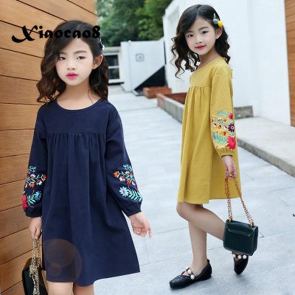 5~ girls dress long sleeve cotton kids dresses for girls sweet embroidered princess dress big girls fall clothes children lj200921, Red;yellow
5~ girls dress long sleeve cotton kids dresses for girls sweet embroidered princess dress big girls fall clothes children lj200921, Red;yellow