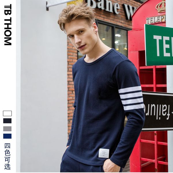 tb thom yarn dyed new round neck long sleeve men's t-shirt in spring and autumn, White
tb thom yarn dyed new round neck long sleeve men's t-shirt in spring and autumn, White