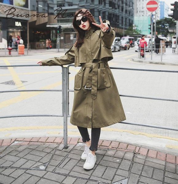 bouna notte new fashion 2020 fall /autumn women casual oversized large pockets loose trench coat chic female windbreaker, Tan;black
bouna notte new fashion 2020 fall /autumn women casual oversized large pockets loose trench coat chic female windbreaker, Tan;black