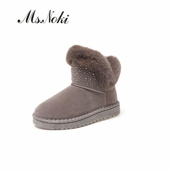 fashion crystal solid snow boots women flock sweet platforms ladies ankle botas slip on woman winter boots of warm plush inside, Black
fashion crystal solid snow boots women flock sweet platforms ladies ankle botas slip on woman winter boots of warm plush inside, Black