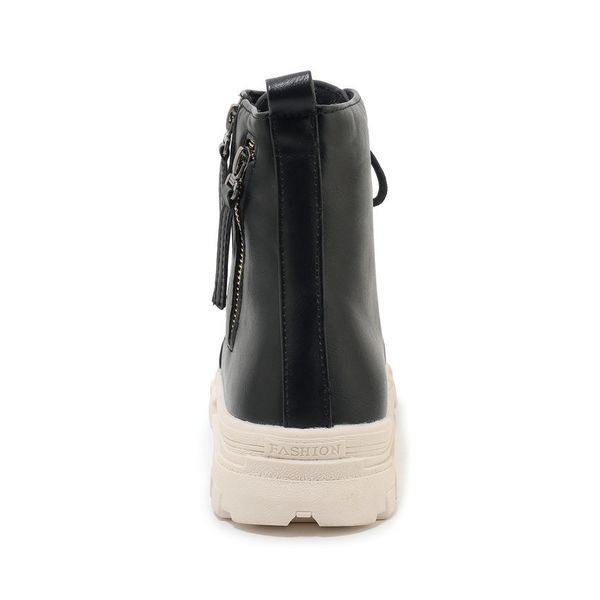 2021 new pu leather platform ankle round toe lace up zipper boots autumn winter all match women shoes size 34-43 h0nf, Black
2021 new pu leather platform ankle round toe lace up zipper boots autumn winter all match women shoes size 34-43 h0nf, Black