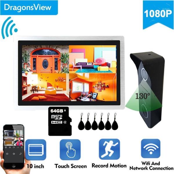 dragonsview 1080p wireless wifi smart video door phone intercom system touch screen monitor rfid doorbell camera unlock record1
dragonsview 1080p wireless wifi smart video door phone intercom system touch screen monitor rfid doorbell camera unlock record1