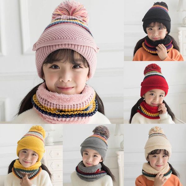 2pcs set children winter warm knitted hat caps with scarves of thickened wool for 6 to 10 years old boys windproof outdoor hat, Black
2pcs set children winter warm knitted hat caps with scarves of thickened wool for 6 to 10 years old boys windproof outdoor hat, Black