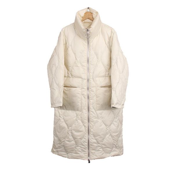 2020 new women's down jacket white duck down korean version loose large medium length over knee winter coat trend, Black
2020 new women's down jacket white duck down korean version loose large medium length over knee winter coat trend, Black