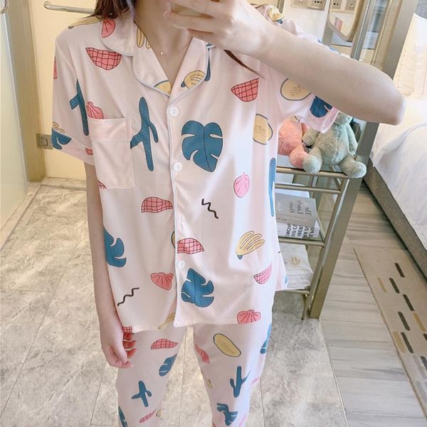 dihope women pajamas set spring autumn thin cartoon printed short sleeve v neck cute sleepwear casual homewear female pyjamas, Black;red
dihope women pajamas set spring autumn thin cartoon printed short sleeve v neck cute sleepwear casual homewear female pyjamas, Black;red