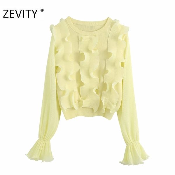 zevity women fashion o neck ruffles appliques knitting casual slim sweater female butterfly sleeve sweaters chic brand s363 201130, White;black
zevity women fashion o neck ruffles appliques knitting casual slim sweater female butterfly sleeve sweaters chic brand s363 201130, White;black