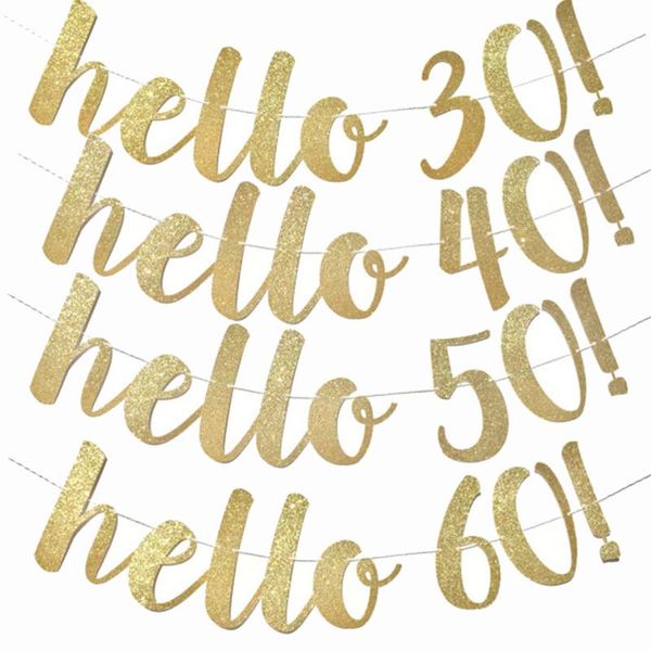 party decoration 1set gold hello 30 40 50 60 paper banner anniversary birthday decorations wedding garland supplies
party decoration 1set gold hello 30 40 50 60 paper banner anniversary birthday decorations wedding garland supplies
