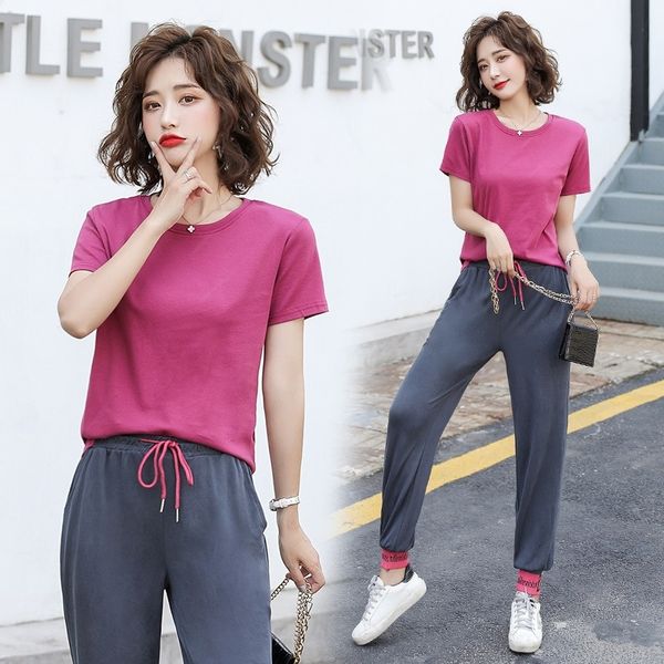 2enwg shows sports suit women summer fashion foreign styleage reduction cotton thin temperament korean pants two red net leisure trousers co, Gray
2enwg shows sports suit women summer fashion foreign styleage reduction cotton thin temperament korean pants two red net leisure trousers co, Gray
