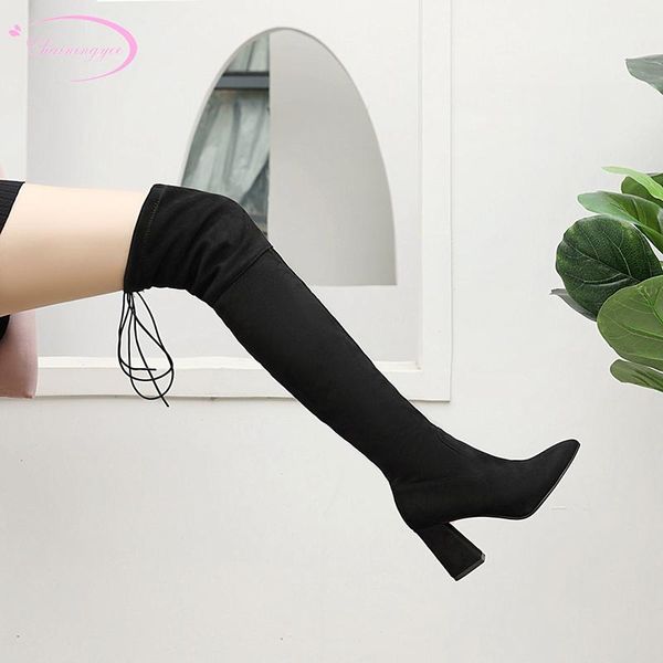 party slimming pointed toe riding boots lace-up zipper black white high-heeled chunky over knee high boots women's shoes
party slimming pointed toe riding boots lace-up zipper black white high-heeled chunky over knee high boots women's shoes