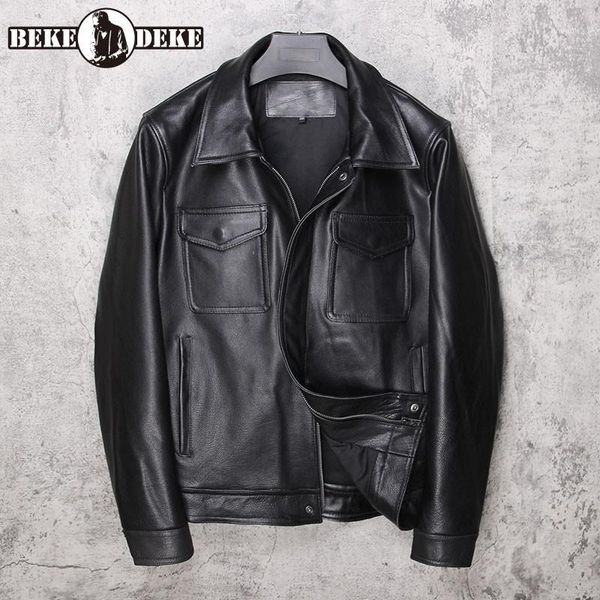 luxury lapel motorcycle cowhide jacket men washed vintage real leather short coat street slim fit outerwear plus size1, Black
luxury lapel motorcycle cowhide jacket men washed vintage real leather short coat street slim fit outerwear plus size1, Black
