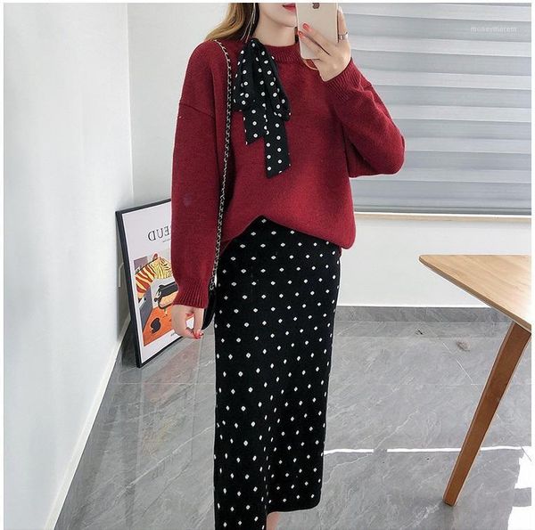 women's tracksuits autumn and winter sweater suit women loose fashion lazy wind wave dot half length skirt temperament two piece tren1, Gray
women's tracksuits autumn and winter sweater suit women loose fashion lazy wind wave dot half length skirt temperament two piece tren1, Gray