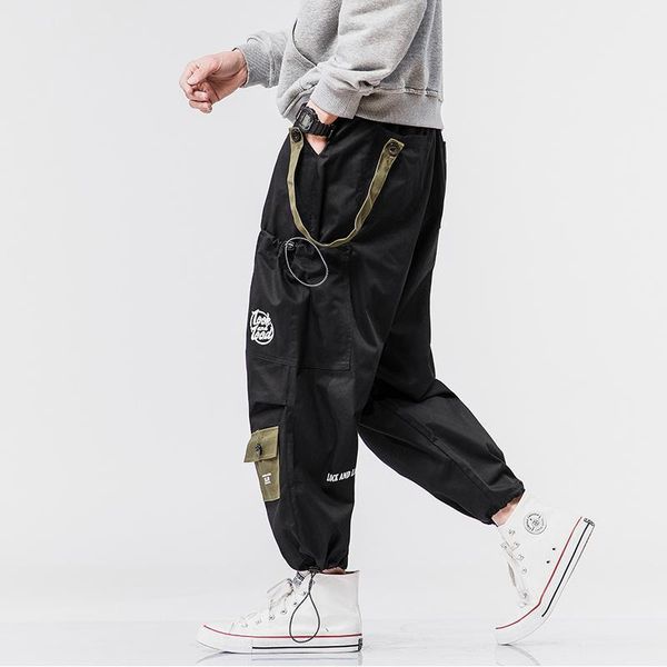 men's side pockets cargo harem pants 2020 cotton hip hop casual male tatical joggers trousers fashion casual streetwear pants, Black
men's side pockets cargo harem pants 2020 cotton hip hop casual male tatical joggers trousers fashion casual streetwear pants, Black