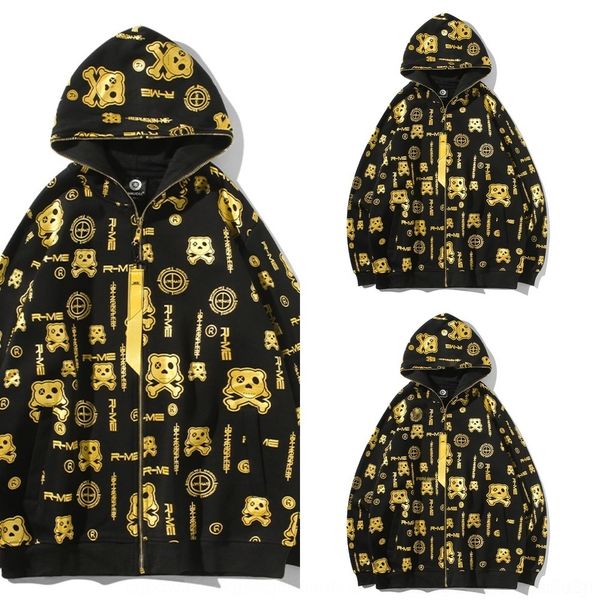 pzg1h 2020 autumn fashionable coat zippersweater size gilded panda printed coat and men's loose large zipperwinter casual zipper cardig, Black
pzg1h 2020 autumn fashionable coat zippersweater size gilded panda printed coat and men's loose large zipperwinter casual zipper cardig, Black