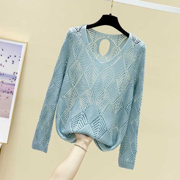 women's sweaters spring 2021, the sweater paragraphs thin hollow out long-sleeved short v-neck women's blouses1, White;black
women's sweaters spring 2021, the sweater paragraphs thin hollow out long-sleeved short v-neck women's blouses1, White;black