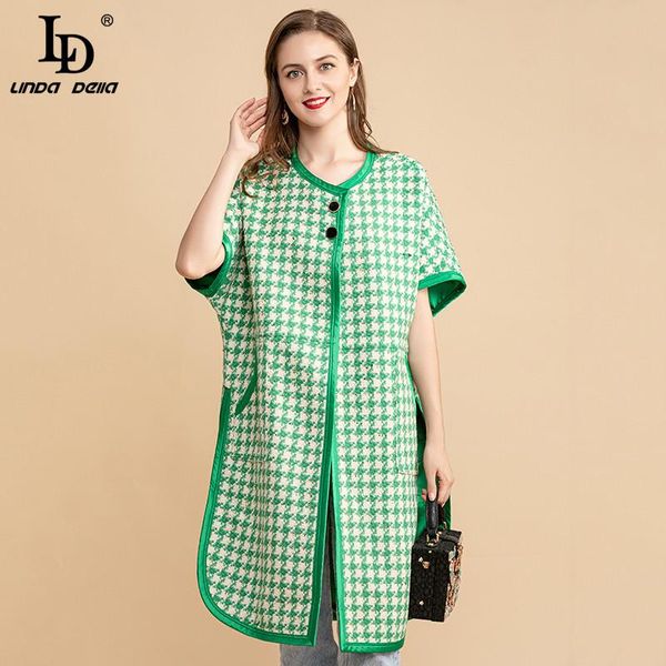 women's wool & blends ld linda della 2021 winter designer fashion houndstooth long coat women o-neck short sleeve casual vintage tweed, Black
women's wool & blends ld linda della 2021 winter designer fashion houndstooth long coat women o-neck short sleeve casual vintage tweed, Black