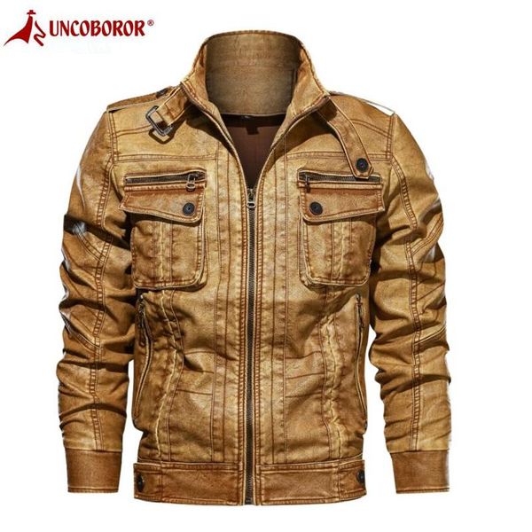 men's pu leather jacket autumn winter casual slim coat multi-pocket tactical bomber motorcycle biker leather jacket 6xl, Black
men's pu leather jacket autumn winter casual slim coat multi-pocket tactical bomber motorcycle biker leather jacket 6xl, Black