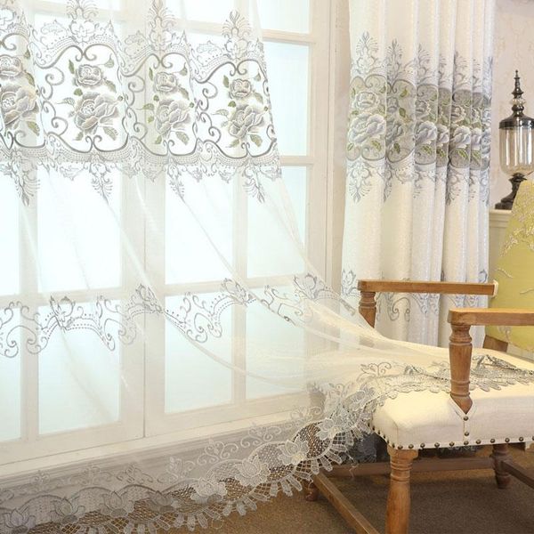 european embroidery tulle curtains living room / bedroom shade curtains window treatment / home decoration
european embroidery tulle curtains living room / bedroom shade curtains window treatment / home decoration