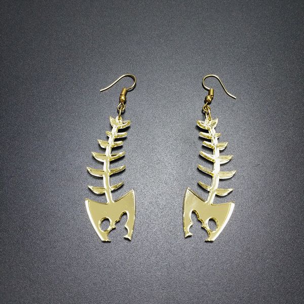 new fish bone drop earrings for women mirror gold silver color dangle earring woman girls kids jewellry acrylic accessories
new fish bone drop earrings for women mirror gold silver color dangle earring woman girls kids jewellry acrylic accessories