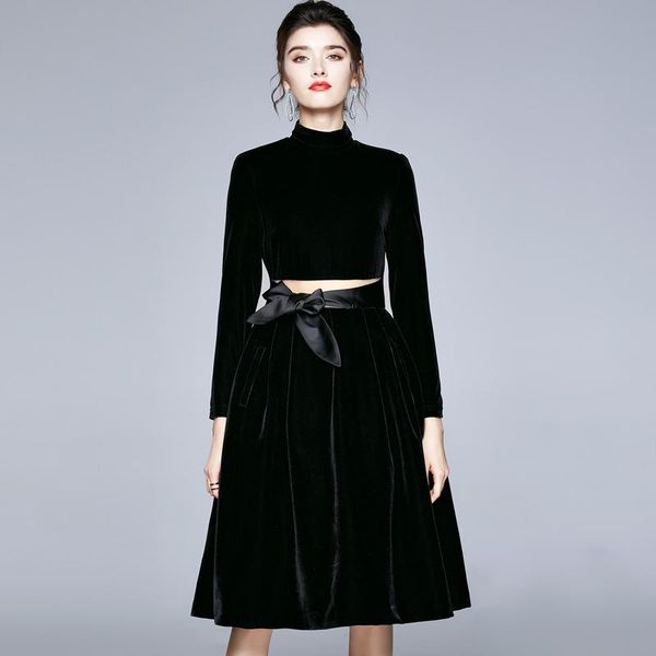 casual dresses zuoman women autumn & winter velvet dress festa elegant a-line party robe femme vintage designer black vestidos, Black;gray
casual dresses zuoman women autumn & winter velvet dress festa elegant a-line party robe femme vintage designer black vestidos, Black;gray