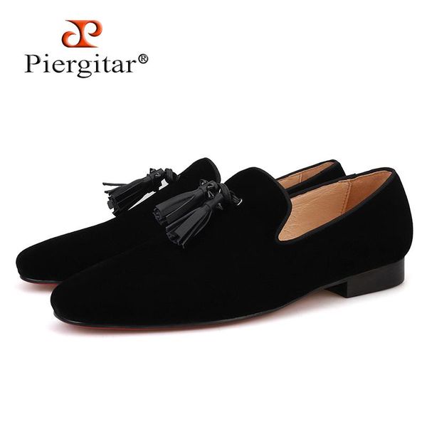 dress shoes piergitar handmade men velvet with leather tassel fashion britain style smoking slippers banquet men's loafers, Black
dress shoes piergitar handmade men velvet with leather tassel fashion britain style smoking slippers banquet men's loafers, Black