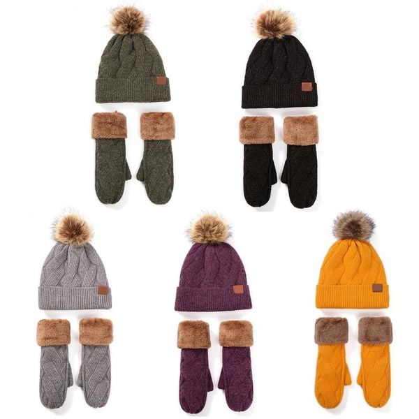 2 piece women winter pompom beanie hat gloves set thick faux fleece lined warm cable knit cuffed skull cap cold weather windproo, Blue;gray
2 piece women winter pompom beanie hat gloves set thick faux fleece lined warm cable knit cuffed skull cap cold weather windproo, Blue;gray