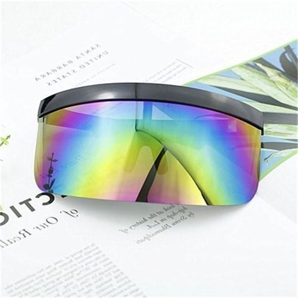 b2020 integrated large frame sunshade and sand proof sunglasses mask half face personalized cycling sunscreen glassesl, White;black
b2020 integrated large frame sunshade and sand proof sunglasses mask half face personalized cycling sunscreen glassesl, White;black