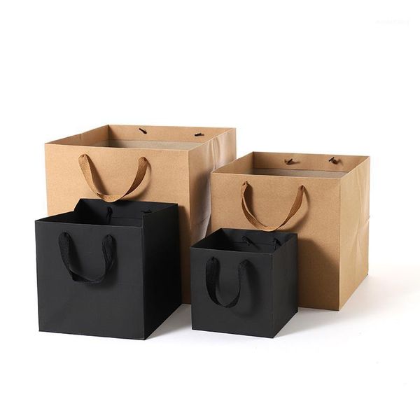 pretty square kraft paper bags with handle multifunction shopping bags gift packing box valentine's day rose boxes party decor1
pretty square kraft paper bags with handle multifunction shopping bags gift packing box valentine's day rose boxes party decor1