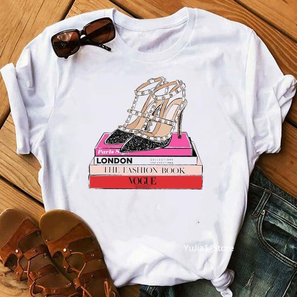 vogue high каблуки обувь книги печати футболка tee femme лето harajuku рубашка хипстерская стрит одеяла женщины хип-хоп белые футболки верши, White
vogue high каблуки обувь книги печати футболка tee femme лето harajuku рубашка хипстерская стрит одеяла женщины хип-хоп белые футболки верши, White