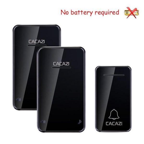 cacazi self-powered home waterproof wireless doorbell no battery led light 200m home cordless bell 1 2 button 1 2 receiver1
cacazi self-powered home waterproof wireless doorbell no battery led light 200m home cordless bell 1 2 button 1 2 receiver1