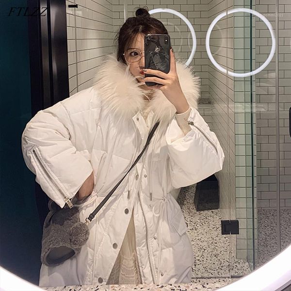 women's down & parkas ftlzz 2021 winter women hooded natural fur collar long coat 90% white duck streetwear warm snow green outwear1, Black
women's down & parkas ftlzz 2021 winter women hooded natural fur collar long coat 90% white duck streetwear warm snow green outwear1, Black