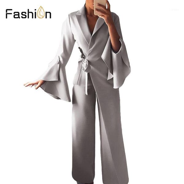 women waist belted jumpsuit long sleeve rompers wide leg pants highstreet ladies autumn elegant workwear jumpsuits harajuku1, Black;white
women waist belted jumpsuit long sleeve rompers wide leg pants highstreet ladies autumn elegant workwear jumpsuits harajuku1, Black;white