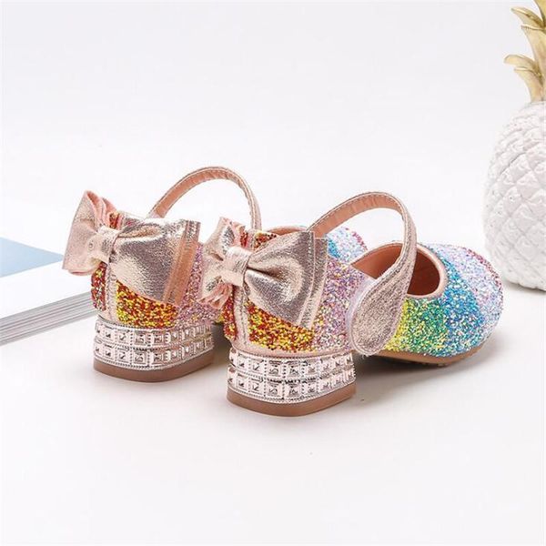 children princess leather shoes for girls sandals high heel glitter rainbow rhinestone enfants fille female party dress shoes1, Black;grey
children princess leather shoes for girls sandals high heel glitter rainbow rhinestone enfants fille female party dress shoes1, Black;grey